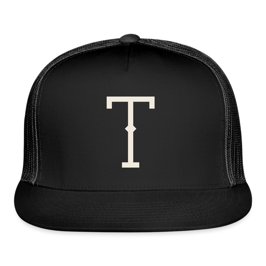 39ers Trucker Hat - Original T Logo - black/black