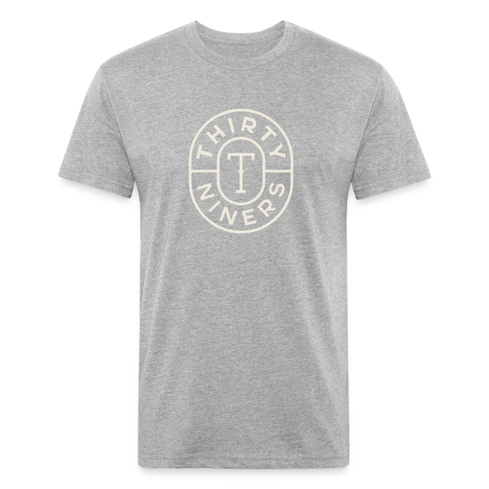 Fitted Cotton/Poly T-Shirt by Next Level - heather gray