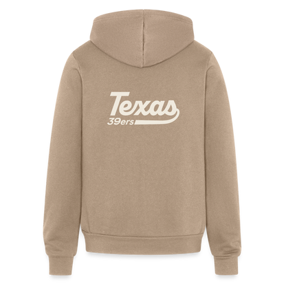 39ers Main Logo - Zip Up Hoodie - tan