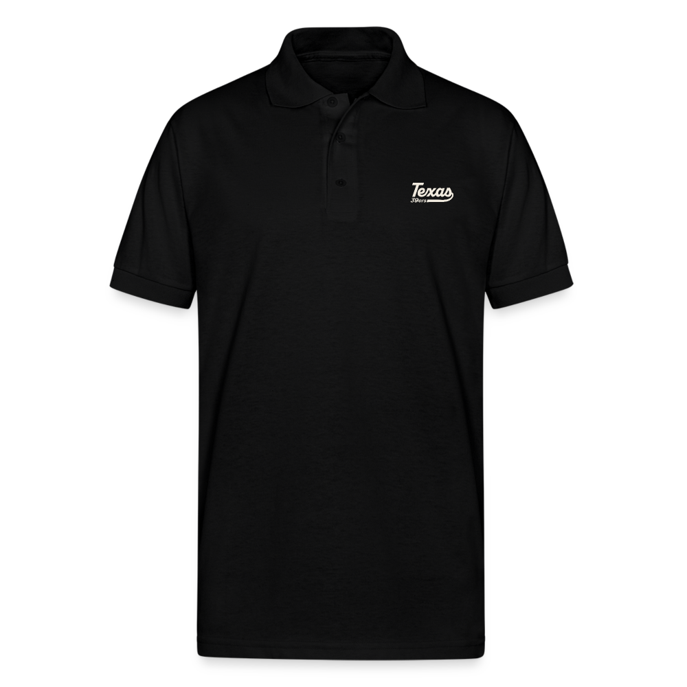 The Script Jersey Polo - black