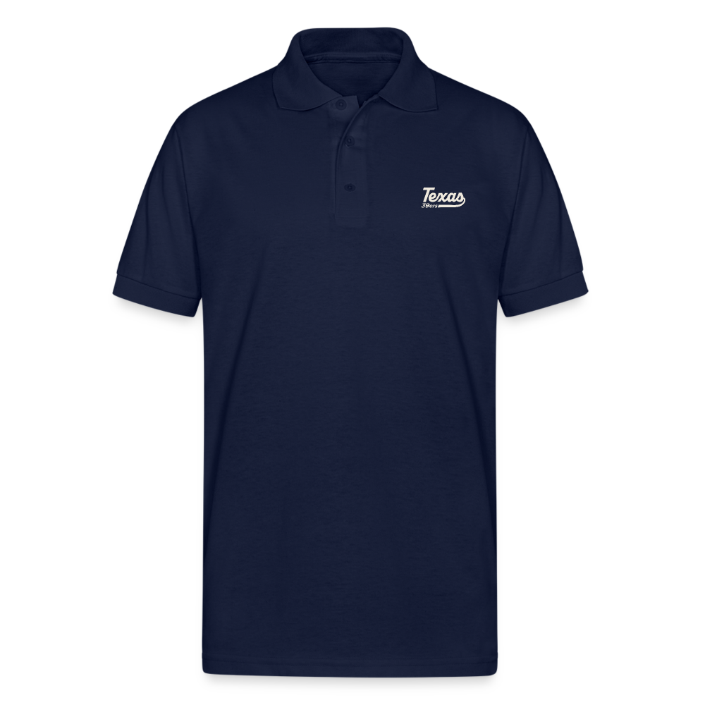 The Script Jersey Polo - navy